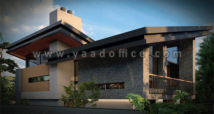 طراحی ویلا روستیک در مناطق شمال ایران