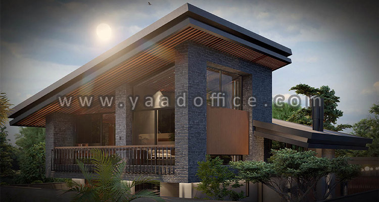 طراحی ویلا روستیک در مناطق شمالی