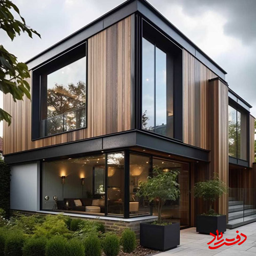 استفاده از چوب در طراحی نمای مدرن