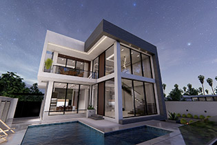 نمونه طراحی ویلا