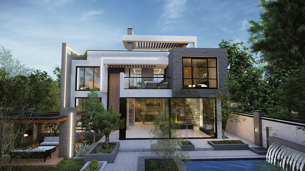 طراحی ویلای مدرن