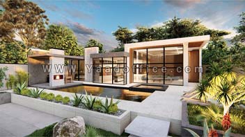 طراحی ویلای مدرن فلت آقای امیرقدسی