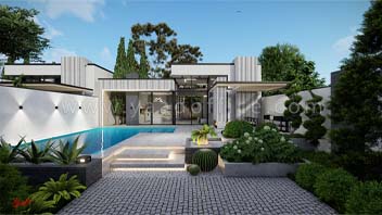 طراحی ویلا مدرن مینیمال آقای فیروز