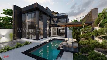 طراحی ویلا مدرن آقای جمشیدی